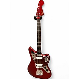 Used Fender  Jaguar Metallic Candy Red Burst Solid Body Electric Guitar