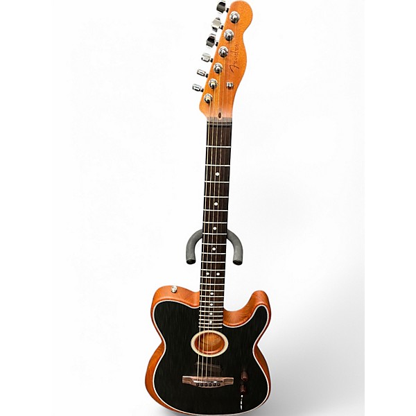 Used Fender Acoustasonic Player Telecaster Brushed Black Acoustic Electric Guitar,New Products : American Fashion Style Bags On Sale