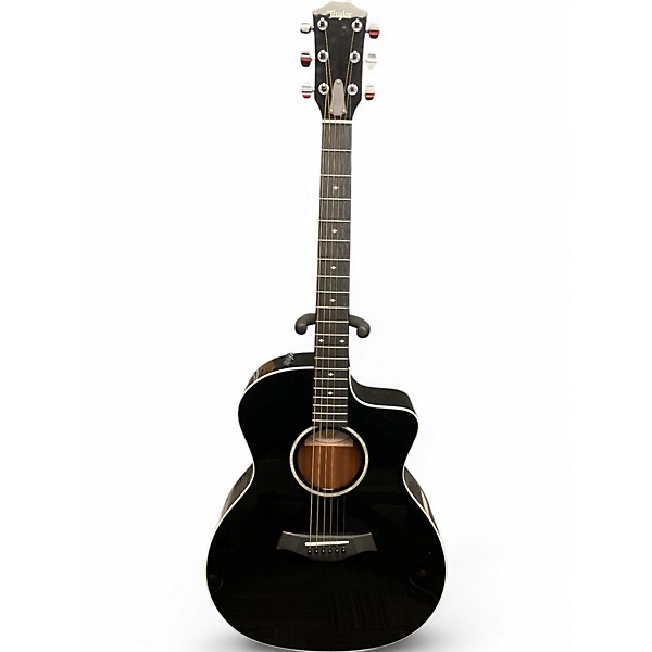Used Taylor 214CE Deluxe BLACK Acoustic Electric Guitar