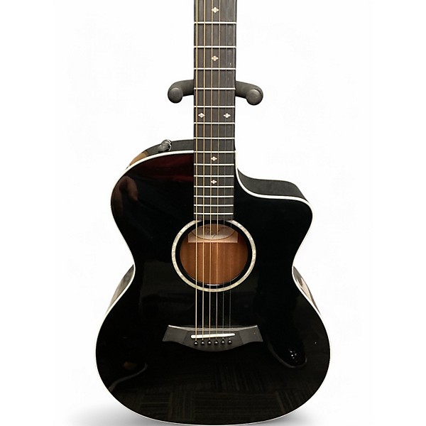 Used Taylor 214CE Deluxe BLACK Acoustic Electric Guitar