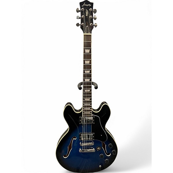Used Firefly JSN FF338 Blue Burst Hollow Body Electric Guitar