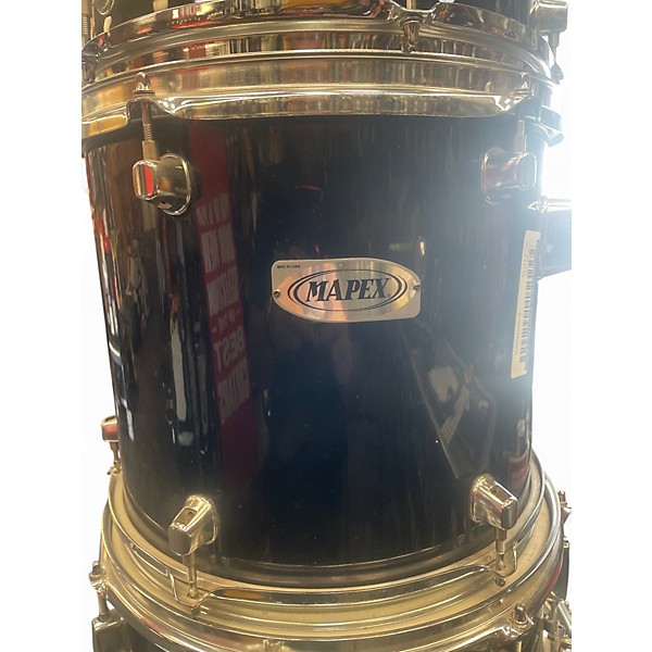 Used Mapex 5 Piece Venus 5 Piece Black Drum Kit