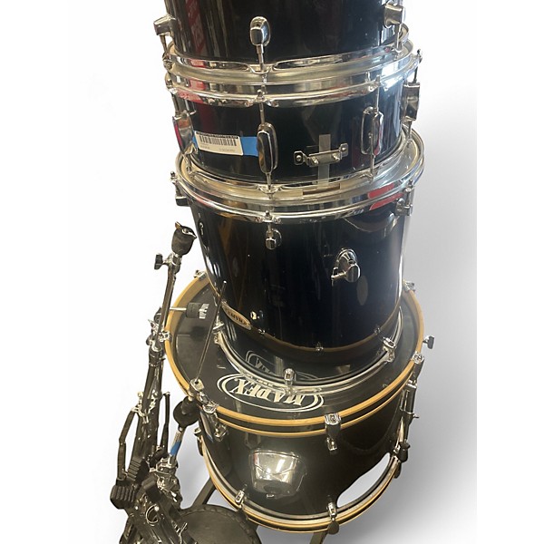 Used Mapex 5 Piece Venus 5 Piece Black Drum Kit