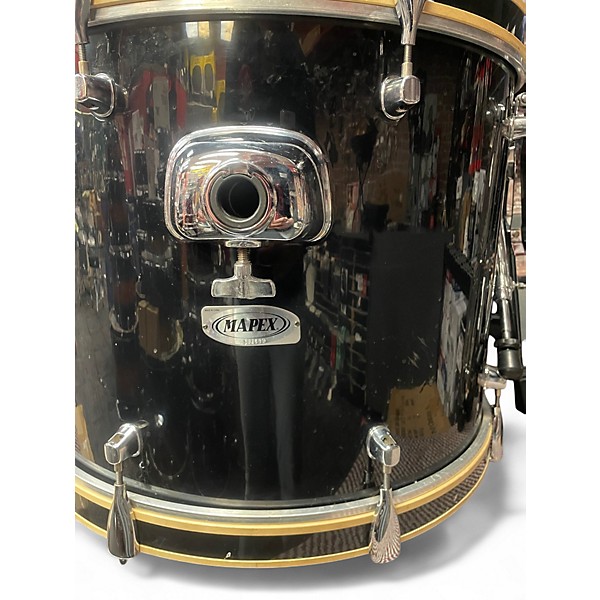 Used Mapex 5 Piece Venus 5 Piece Black Drum Kit