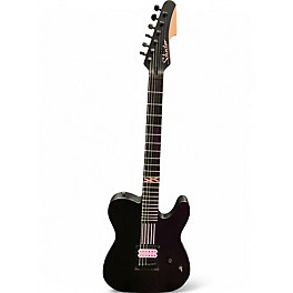 Used Schecter Guitar Research MACHINE GUN KELLY PT BLACK WITH PINK Solid Body Electric Guitar