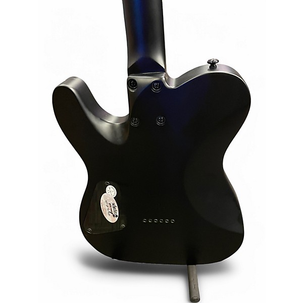 Used Schecter Guitar Research MACHINE GUN KELLY PT BLACK WITH PINK Solid Body Electric Guitar