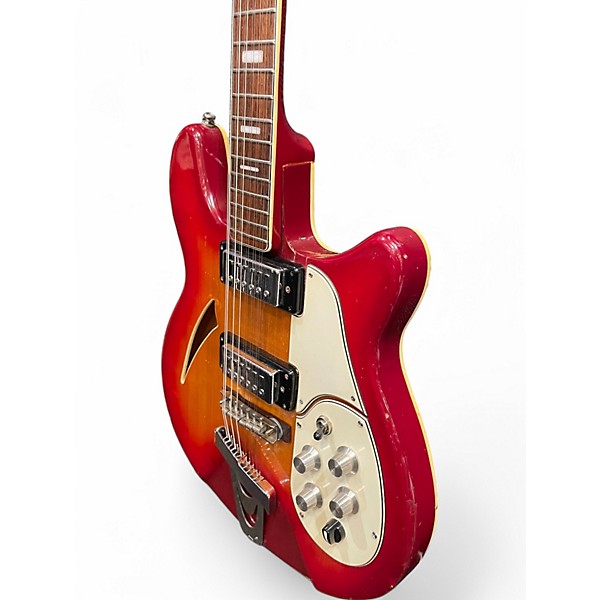 Used ENCORE Semi Hollow Cherry Sunburst Hollow Body Electric Guitar