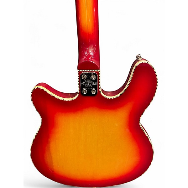 Used ENCORE Semi Hollow Cherry Sunburst Hollow Body Electric Guitar