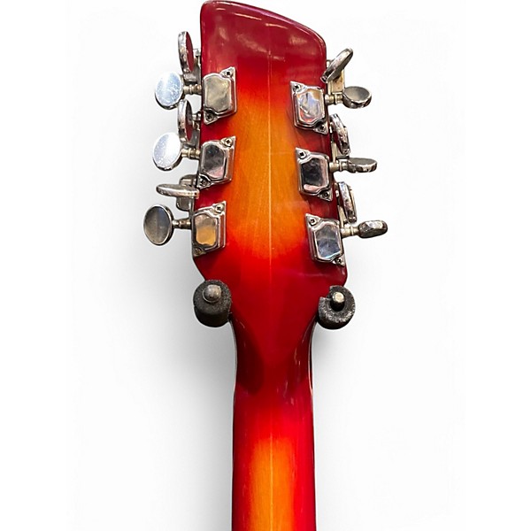 Used ENCORE Semi Hollow Cherry Sunburst Hollow Body Electric Guitar