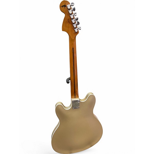 Used Fender Tom Delonge Signature Stratocaster Shoreline Gold Solid Body Electric Guitar