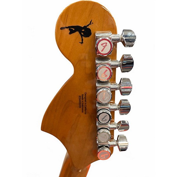 Used Fender Tom Delonge Signature Stratocaster Shoreline Gold Solid Body Electric Guitar