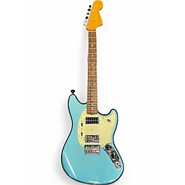 Used 2013 Fender Pawn Shop Mustang Special 2012 - 2013 Blue Solid Body Electric Guitar