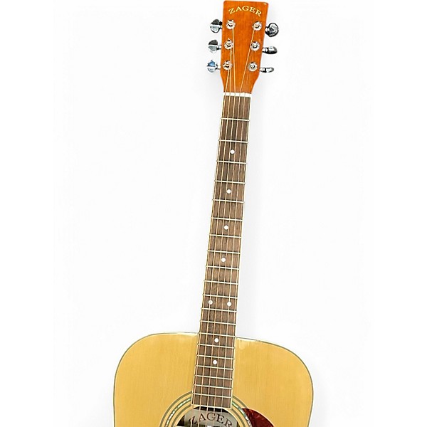 Used Zager ZAD-50 EZ PLAY Natural Acoustic Electric Guitar Natural Acoustic Electric Guitar