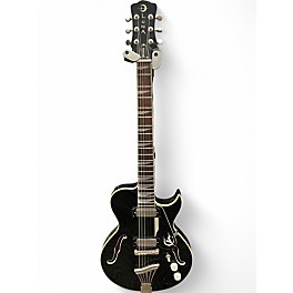 Used Luna GAZELLE BLACK  Hollow Body Electric Guitar