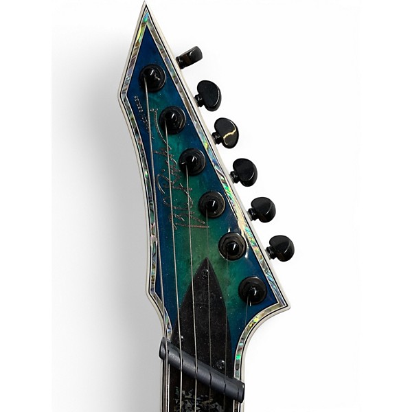 Used B.C. Rich SHREDZILLA PROPHECY 6 FAN FRET CYAN Solid Body Electric Guitar