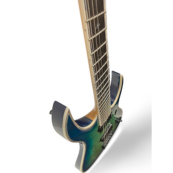 Used B.C. Rich SHREDZILLA PROPHECY 6 FAN FRET CYAN Solid Body Electric Guitar