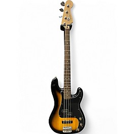 Used Squier Precision Bass 2 Tone Sunburst Electric Bass Guitar
