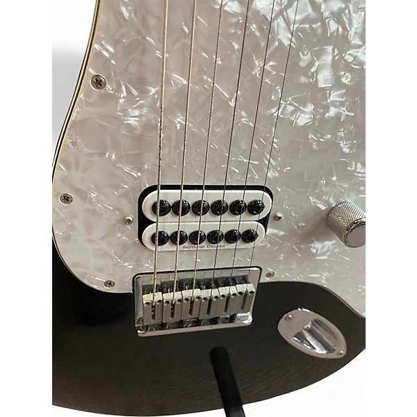 Used Fender Tom Delonge Signature Stratocaster Black Solid Body Electric Guitar