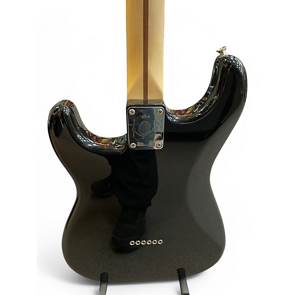 Used Fender Tom Delonge Signature Stratocaster Black Solid Body Electric Guitar