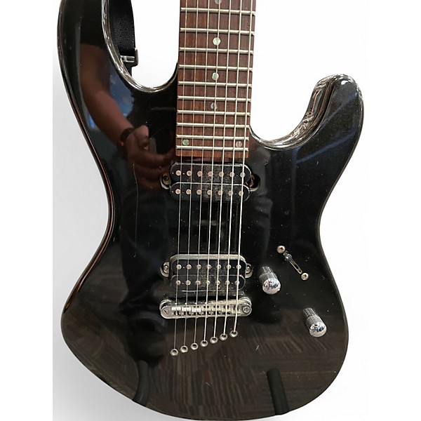 Used Dean Avalanche 7 String BLACK SPARKLE Solid Body Electric Guitar