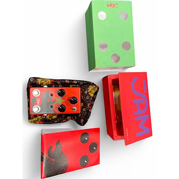 Used Jam Pedals RED MUCK V2 HAND PAINTED Effect Pedal