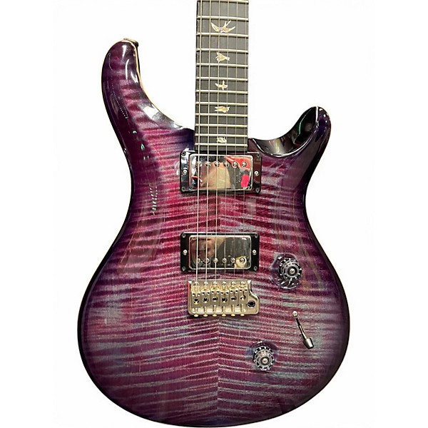Used 2017 PRS Custom 24 10 Top VIBRANT VIOLET Solid Body Electric Guitar