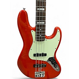 Used Fender American Standard Jazz Bass Transparent Orange Electric Bass Guitar