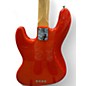 Used Fender American Standard Jazz Bass Transparent Orange Electric Bass Guitar