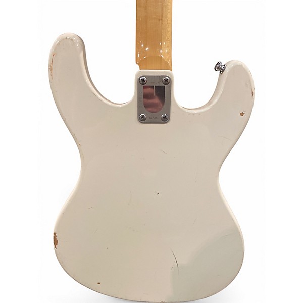 Vintage 1977 Univox Hi-Flyer White Electric Bass Guitar