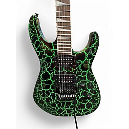 Used Jackson SLX Soloist Green Crackle Solid Body Electric Guitar