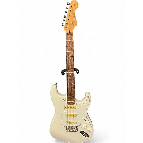 Used Squier Wayne's World Antique White Solid Body Electric Guitar