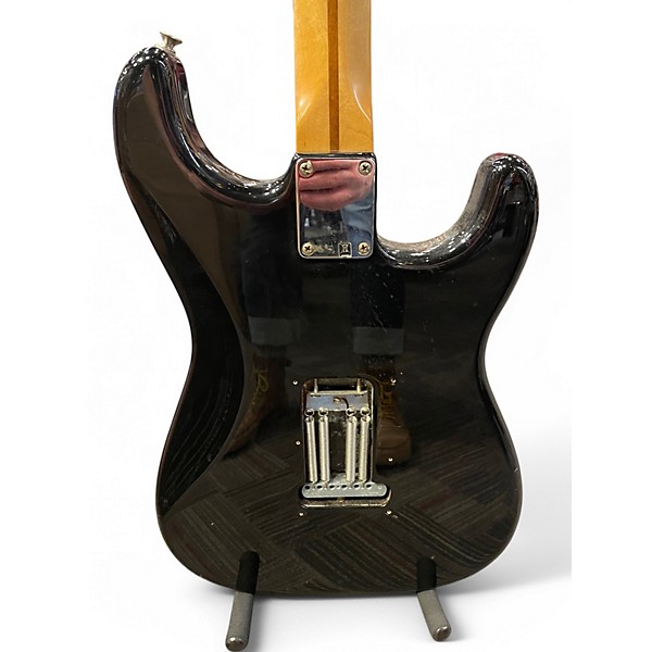 Used Fender Standard Stratocaster Black Solid Body Electric Guitar