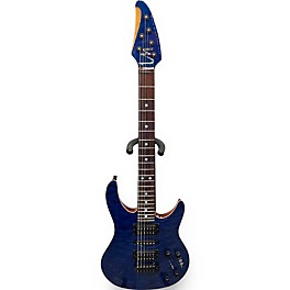 Used 1999 Brian Moore Guitars MC1 Trans Blue Solid Body Electric Guitar