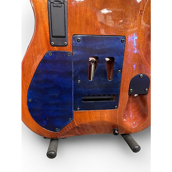 Used 1999 Brian Moore Guitars MC1 Trans Blue Solid Body Electric Guitar