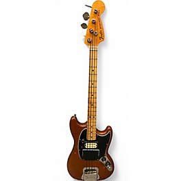 Vintage 1970s Fender Mustang Bass Walnut Electric Bass Guitar