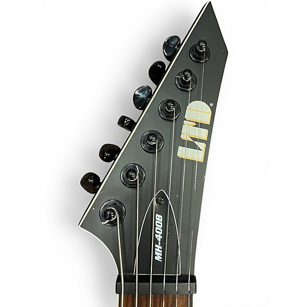 Used ESP LTD MH400B Black Baritone Guitars