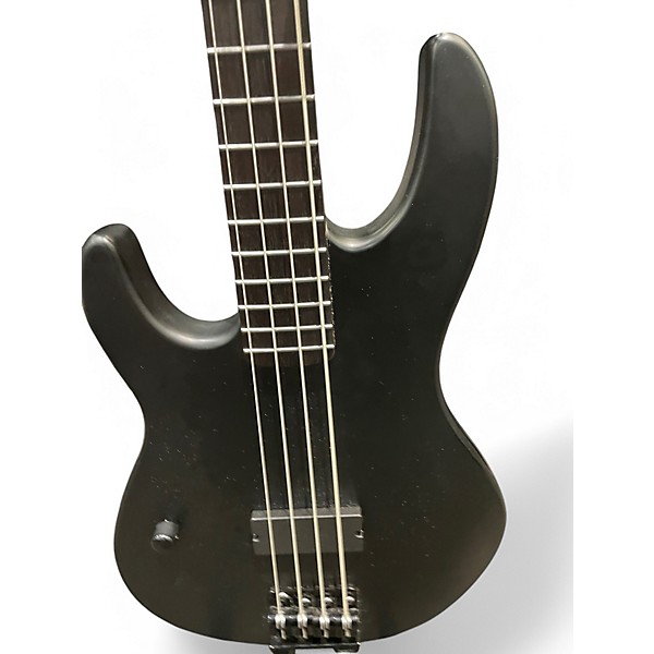 Used ESP LTD AP4 Black Metal LEFT HANDED Satin Black Electric Bass Guitar