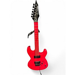 Used Dean Custom Zone Fluorescent Pink Solid Body Electric Guitar