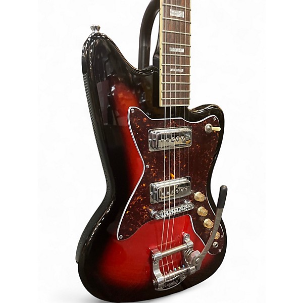 Used Silvertone 1478 Cherry Sunburst Solid Body Electric Guitar