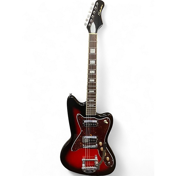 Used Silvertone 1478 Cherry Sunburst Solid Body Electric Guitar