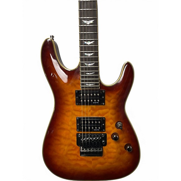 Used Schecter Guitar Research Omen Extreme 6-FR Vintage Sunburst Solid Body Electric Guitar