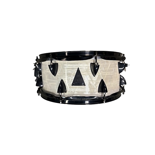 Used Orange County Drum & Percussion 13X6 Venice Series Snare White Drum