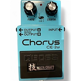 Used BOSS CE2W Waza Craft Chorus Effect Pedal