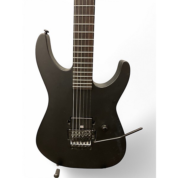 Used ESP LTD Black Metal Black Solid Body Electric Guitar