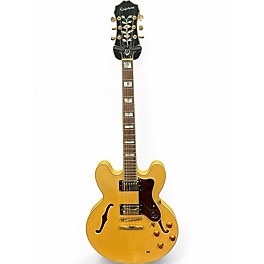 Used Epiphone Sheraton II Natural Hollow Body Electric Guitar