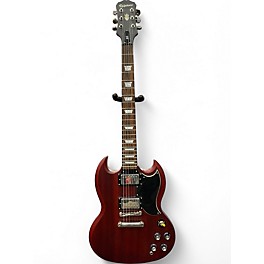Used 2014 Epiphone SG Flat Red Solid Body Electric Guitar