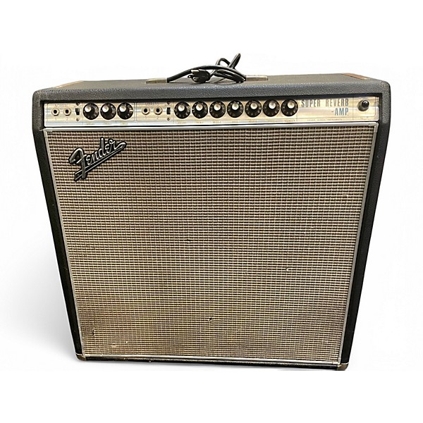 Vintage 1970 Fender Super Reverb 4x10 Tube Guitar Combo Amp