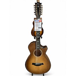 Used Taylor 652CE Builders Edition Wild Honey Burst 12 String Acoustic Electric Guitar