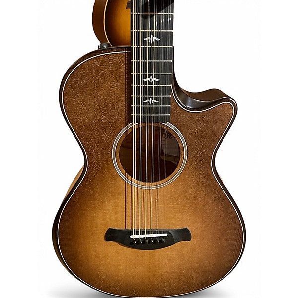 Used Taylor 652CE Builders Edition Wild Honey Burst 12 String Acoustic Electric Guitar