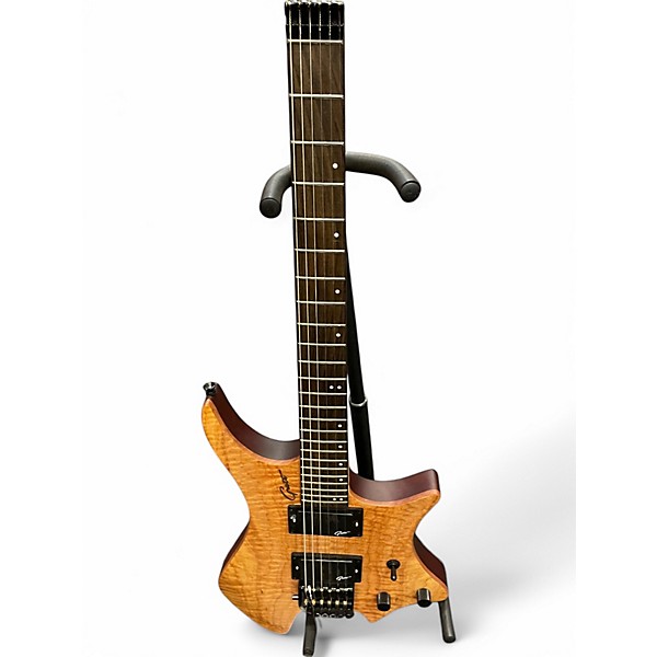 Used Grote HEADLESS Natural Solid Body Electric Guitar,Specials : American Fashion Style Bags On Sale